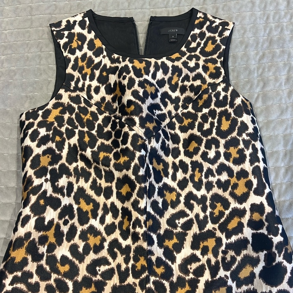 J.Crew leopard A line dress